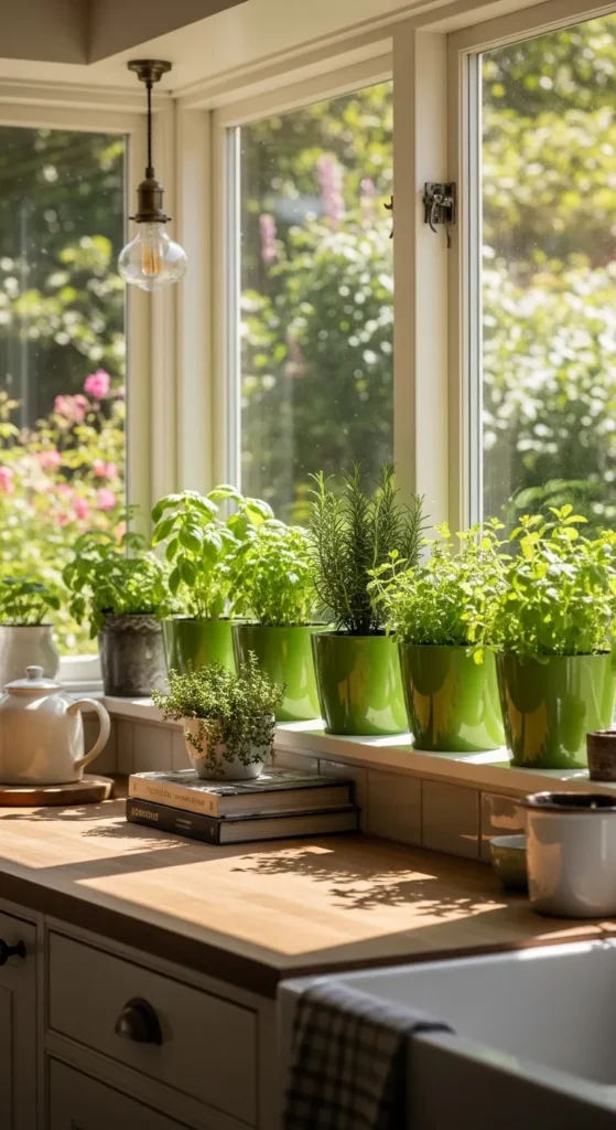 Green Window Planters