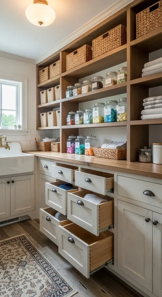 Pantry in Laundry Room Ideas
