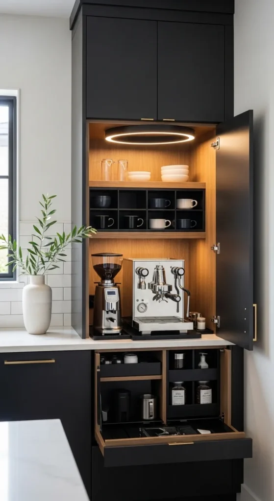 High-End Built-In Coffee Stations