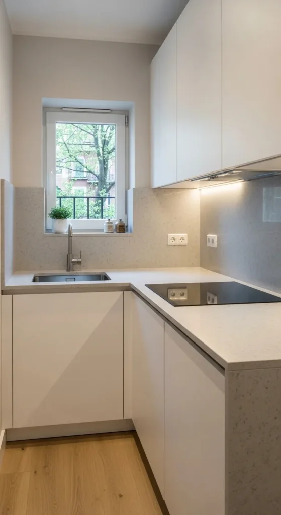 Integrated Backsplash and Countertop Design