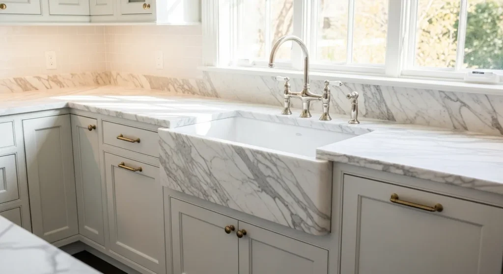 Farmhouse White Kitchen Cabinets Ideas