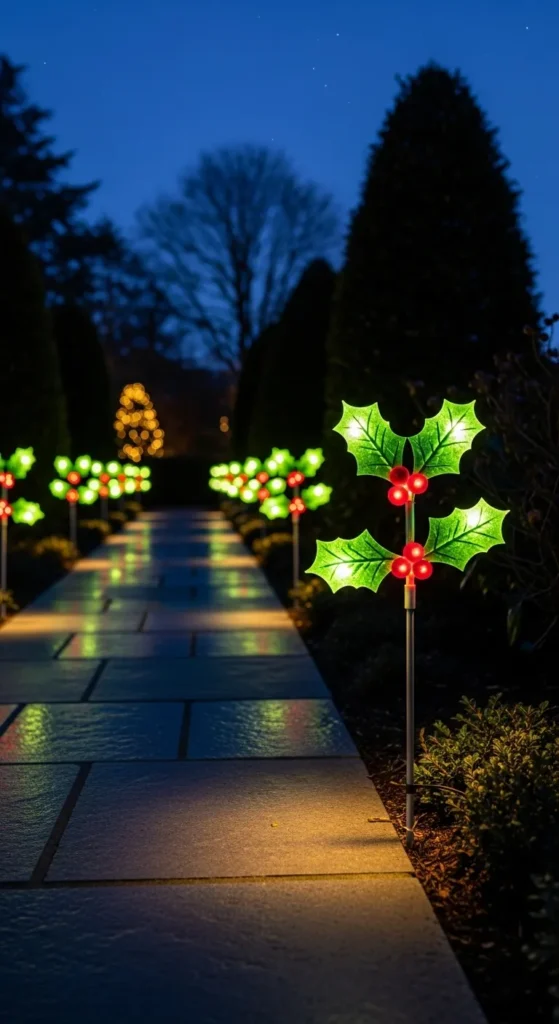 Outdoor Christmas Pathway Lights