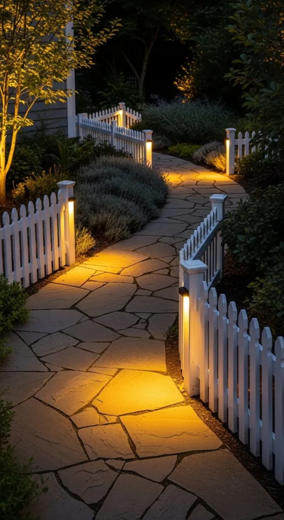 LED Picket Fence Pathway Lights