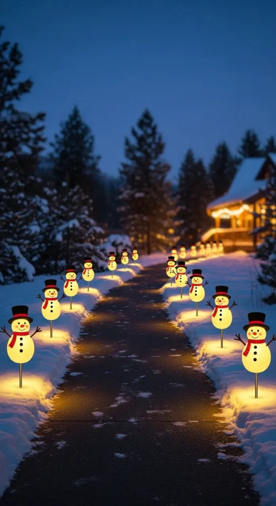 Outdoor Christmas Pathway Lights
