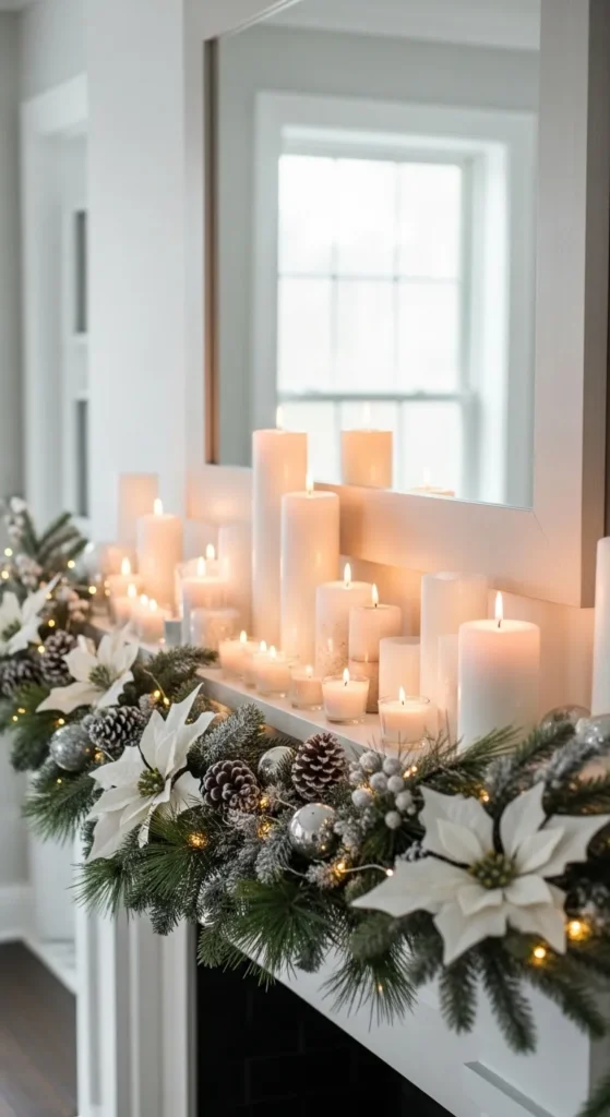 Layered Candles with Garland