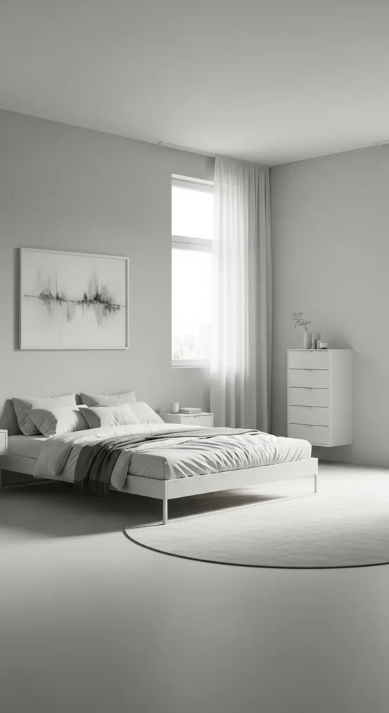 Light Gray and White for a Calm, Sophisticated Look