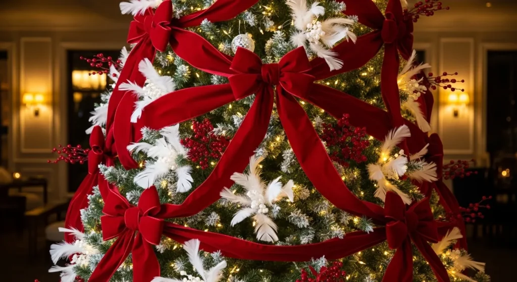 22 Red and White Christmas Tree 2026 Elegant