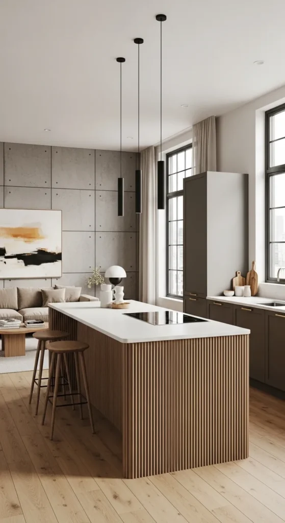 Luxurious Textured Walls with Modern Finishes