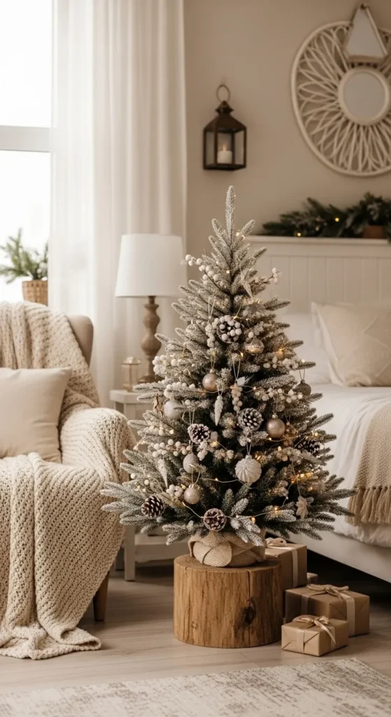 Miniature Christmas Tree in the Bedroom