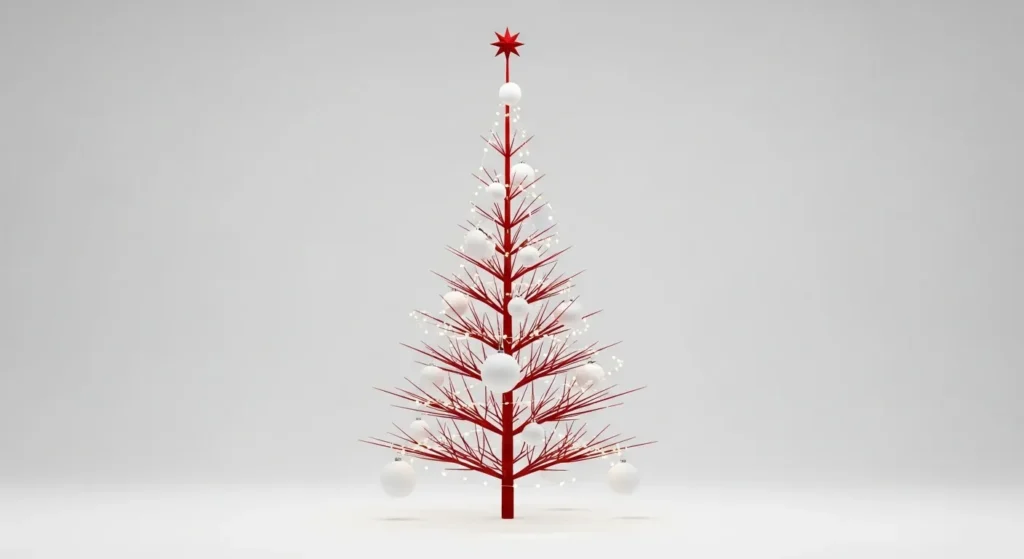 22 Red and White Christmas Tree 2026 Elegant