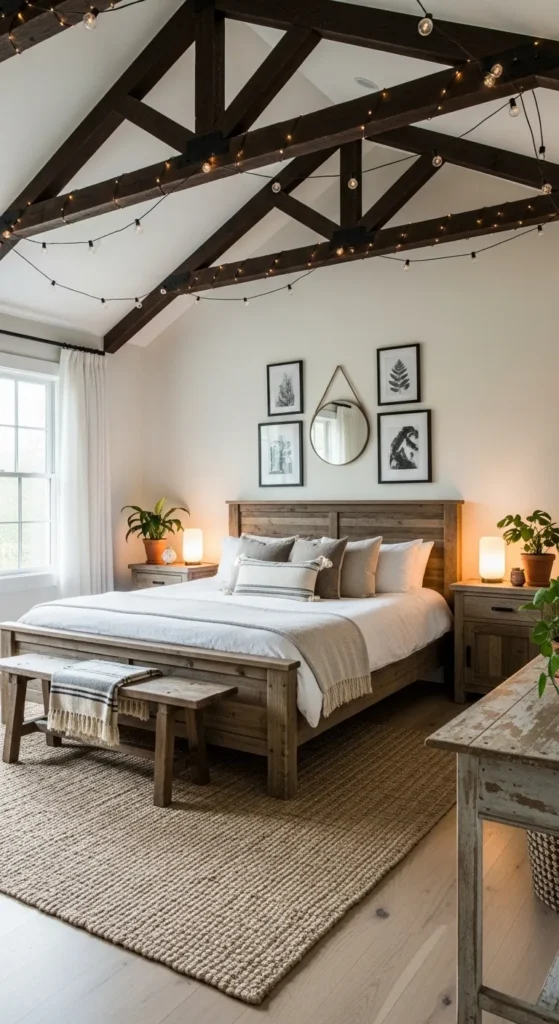 . Modern Farmhouse Guest Bedroom with Cozy Charm