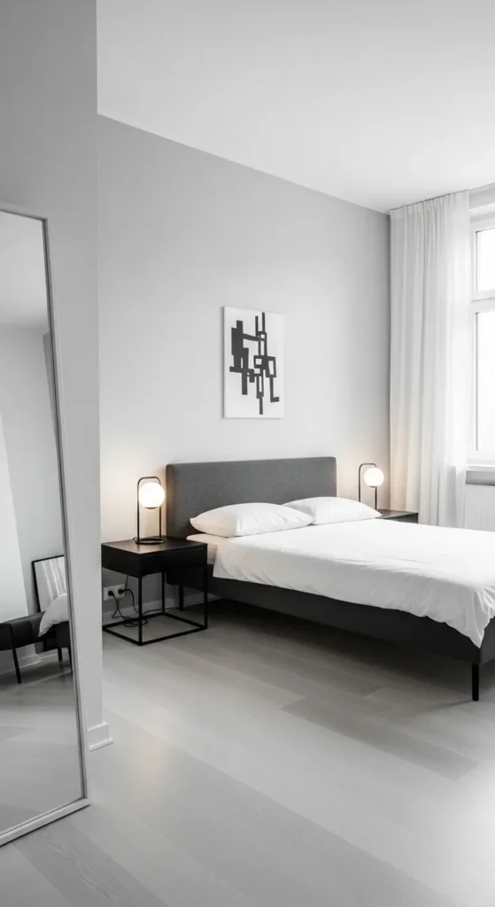 Monochrome Elegance with Sleek Furniture