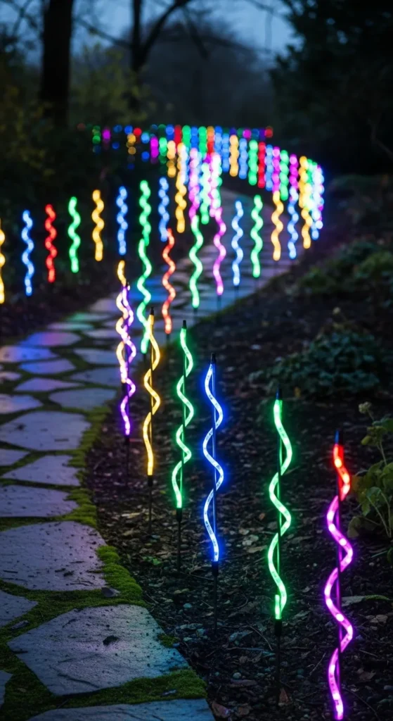 Outdoor Christmas Pathway Lights
