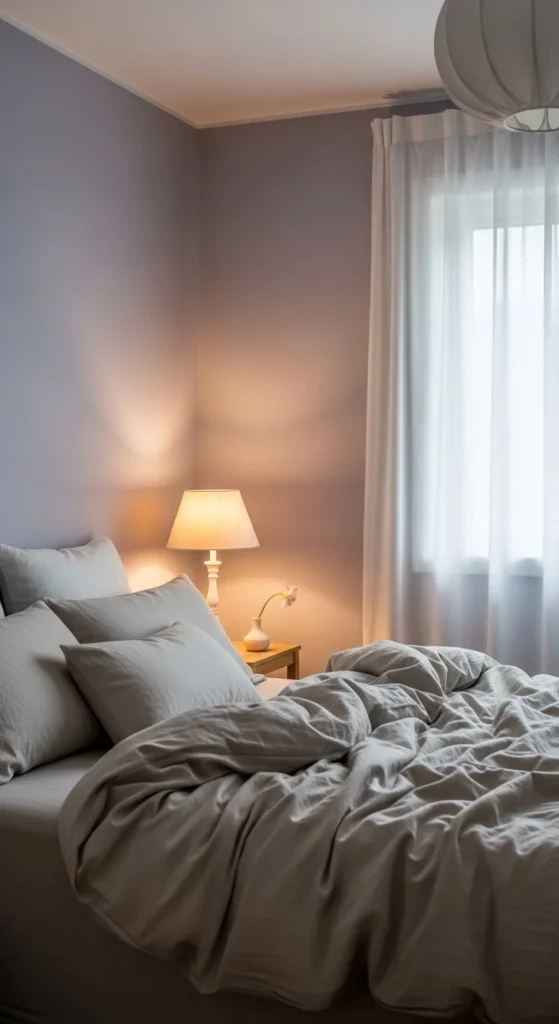 Muted Lavender and Warm Neutrals for a Relaxing Escape