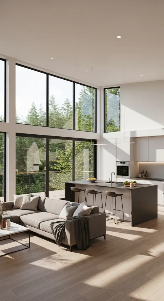 Natural Light with Expansive Windows