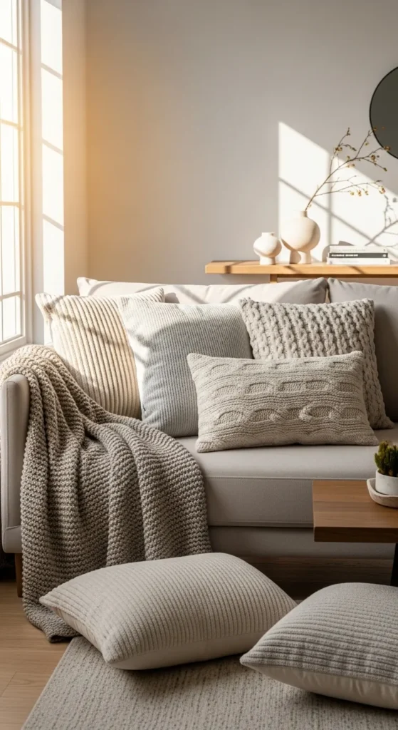 Neutral Textured Sofa