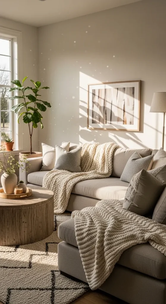 Neutral Toned Cozy Corner