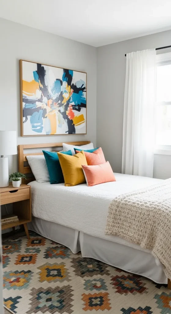 Neutral Tones with Pops of Color