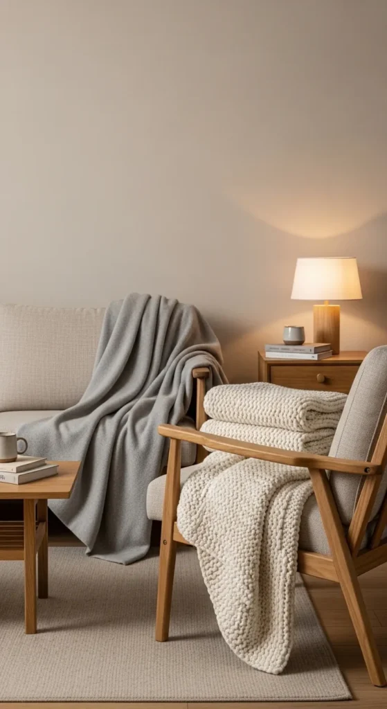 Neutral Tones with Warm Textiles