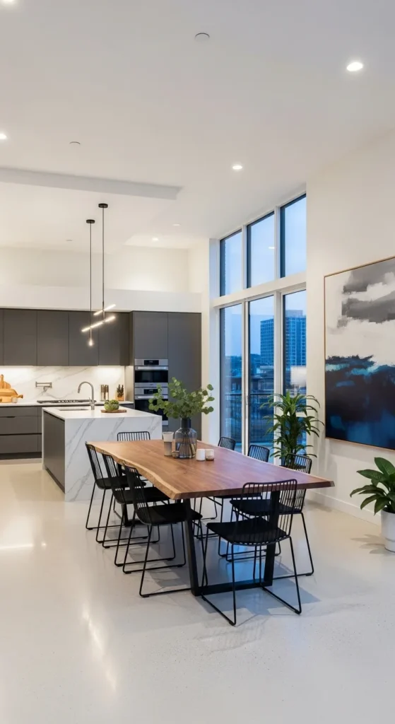 Open Concept Kitchen-Dining Rooms