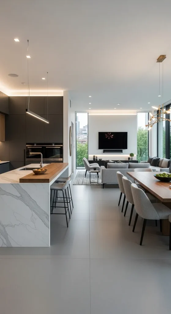 Open Concept with a Dining Area