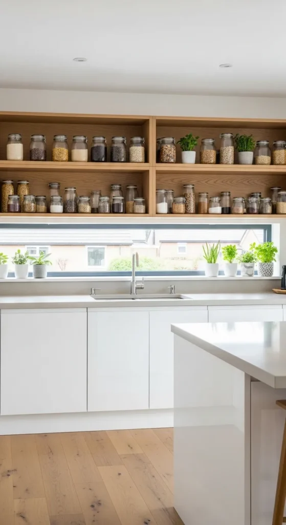Open Shelving Cabinets