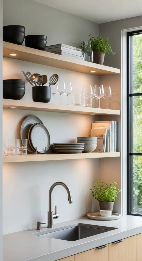 Open Shelving for Display