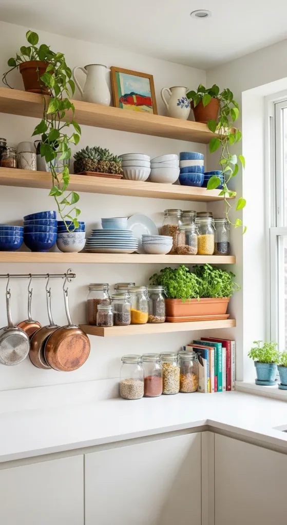 Open Shelving for a Modern Touch