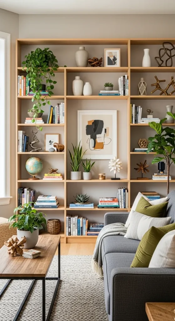  Open Shelving with Artful Displays