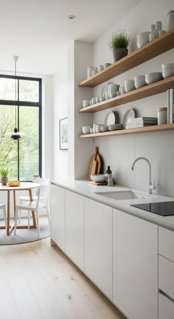 Open Shelving with Minimalist Design