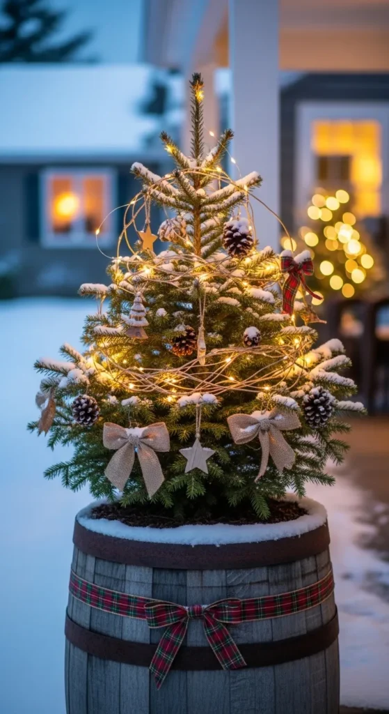 Outdoor Christmas Decoration Ideas 2026: Farmhouse Style