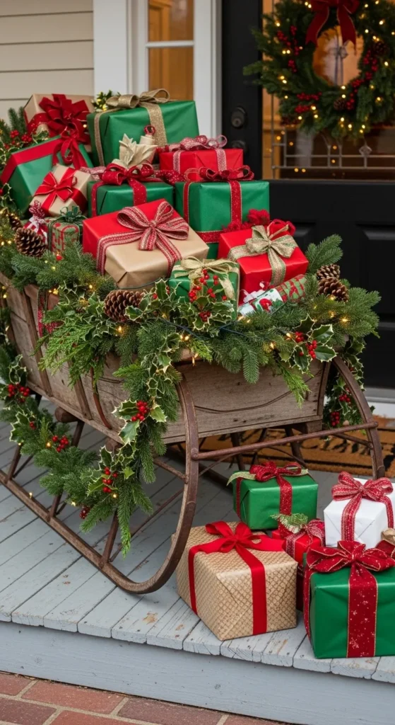 Outdoor Christmas Decoration Ideas 2026: Farmhouse Style