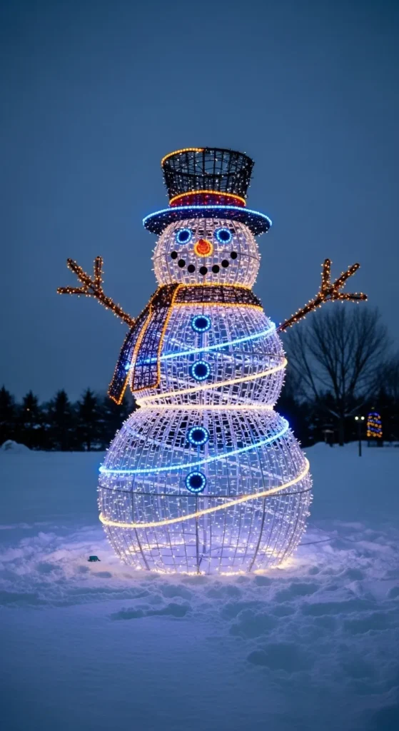 Outdoor Snowman Glow