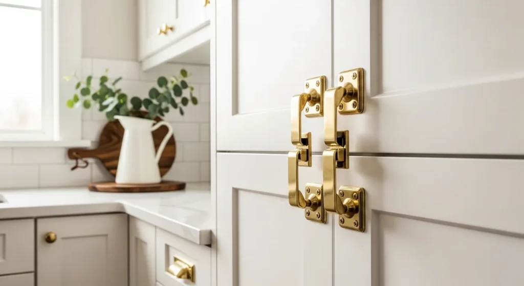 Oversized Antique Brass Latches