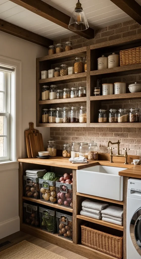 Pantry in Laundry Room Ideas
