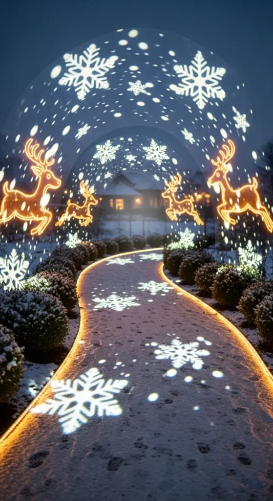 Outdoor Christmas Pathway Lights