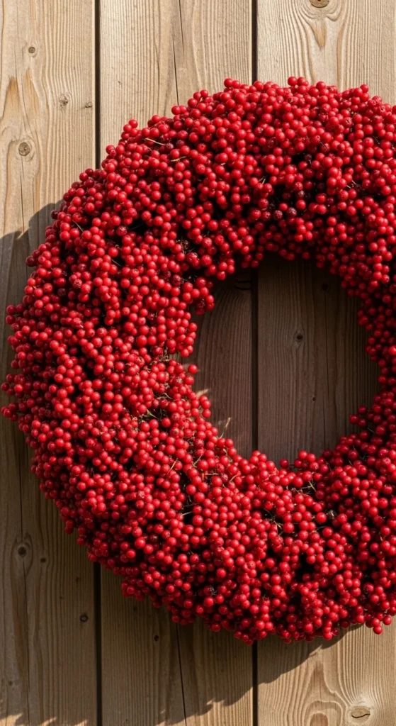  Red Berry Holiday Wreath