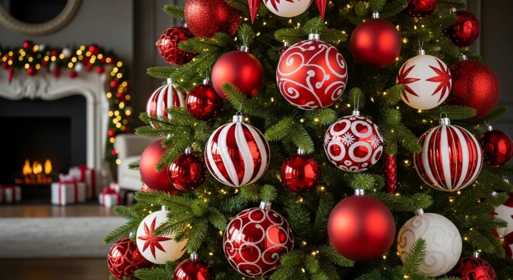 22 Red and White Christmas Tree 2026 Elegant