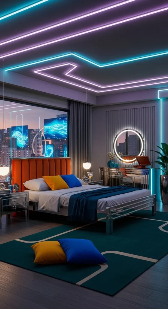 Retro Futuristic Bedroom Designs