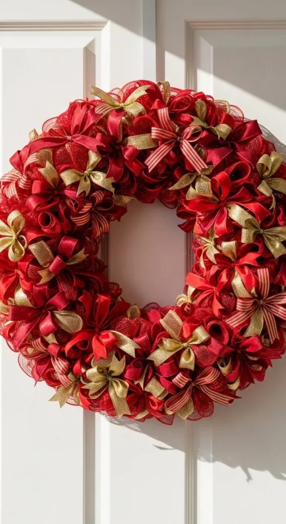 Ribbon Bow Wreath