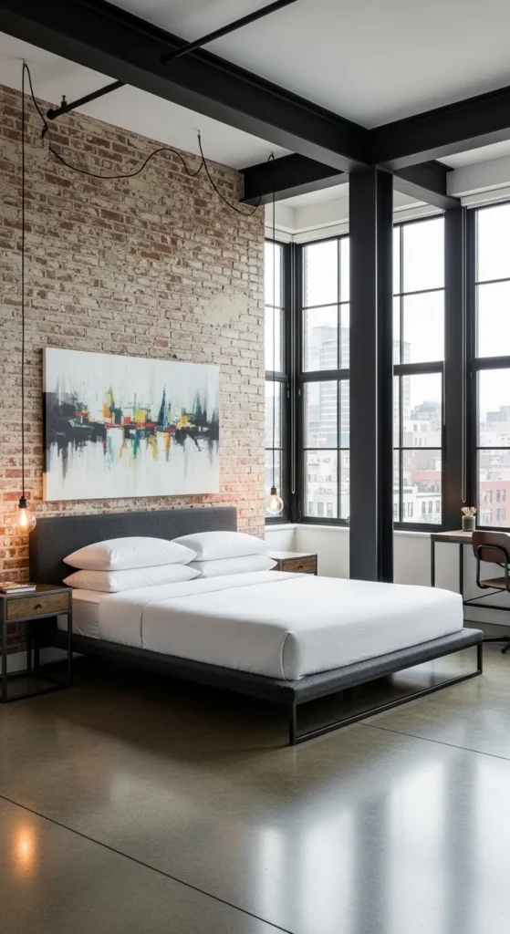 Sleek, Industrial-Inspired Master Bedrooms
