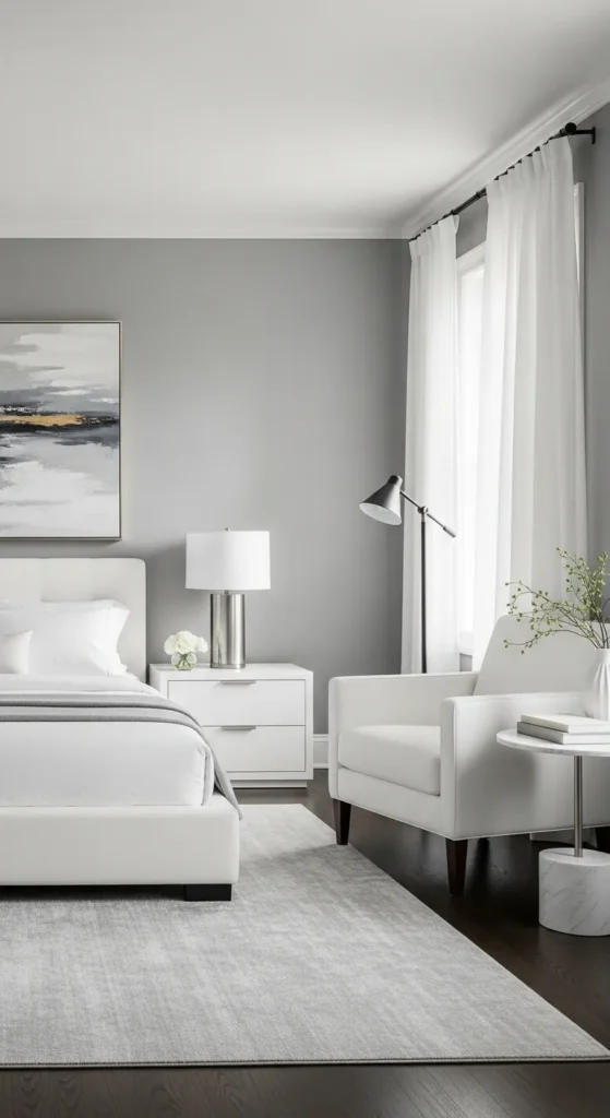 Soft Grey and White for a Crisp, Modern Design