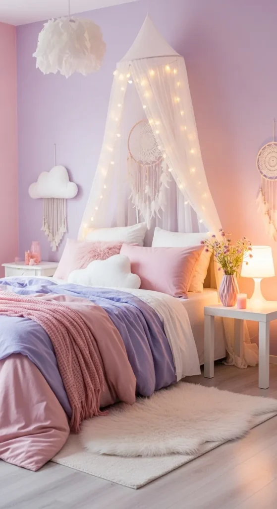 Soft Pastel Wonderland with Dreamy Elements