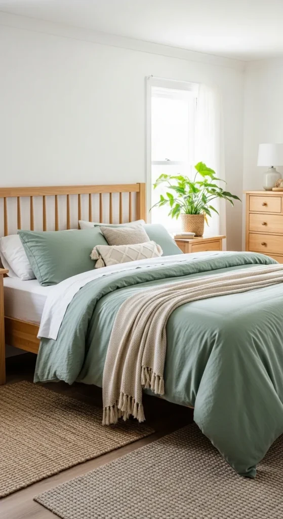 Soft White and Sage Green for a Fresh, Earthy Vibe