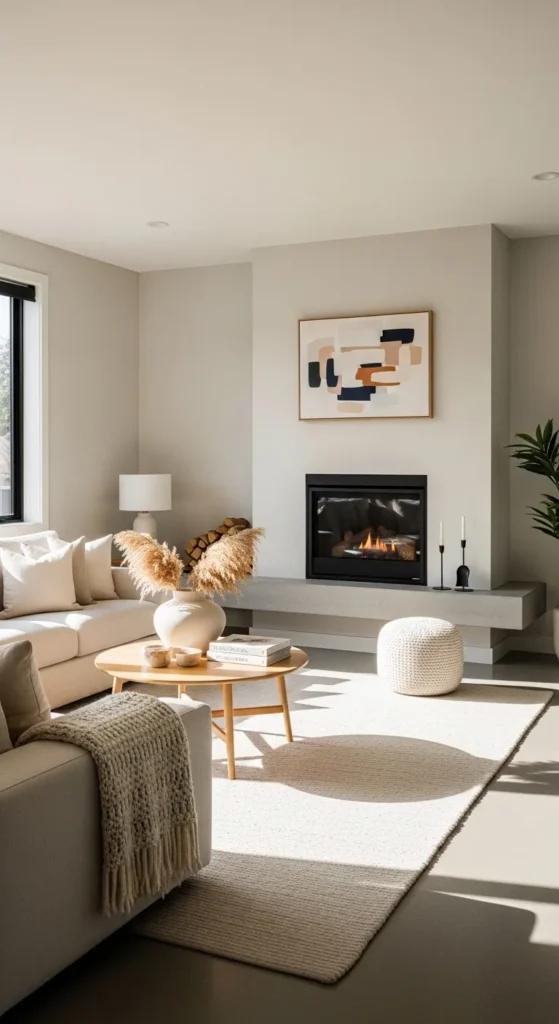 Statement Fireplace Lounge