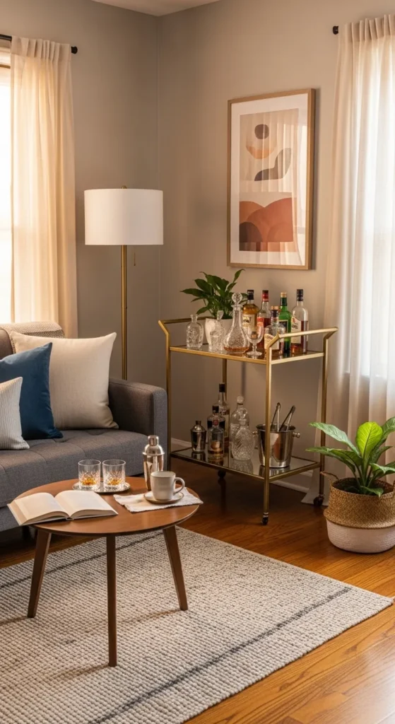 Stylish Bar Cart for Function and Elegance