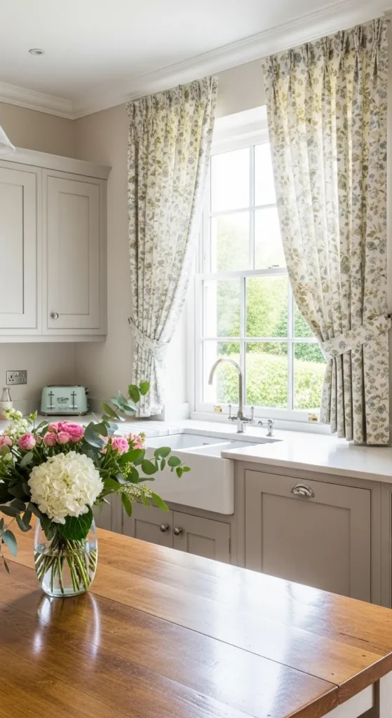 Subtle Floral Textile Accents