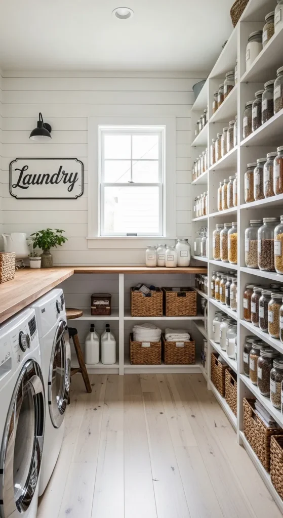Pantry in Laundry Room Ideas