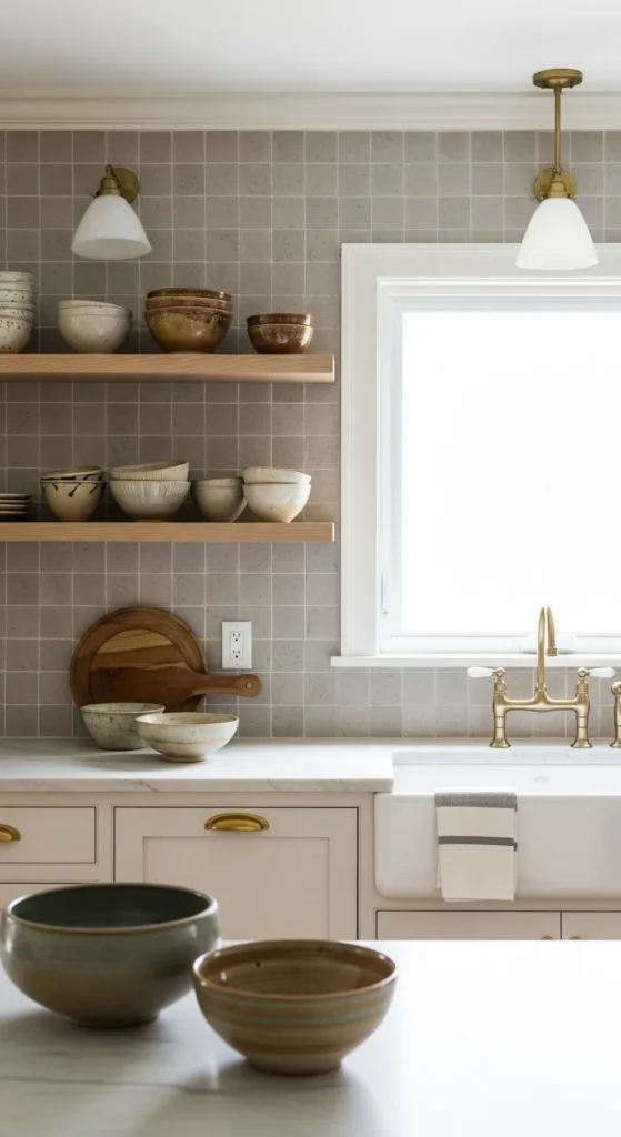 Textured Handmade Tile Backsplash