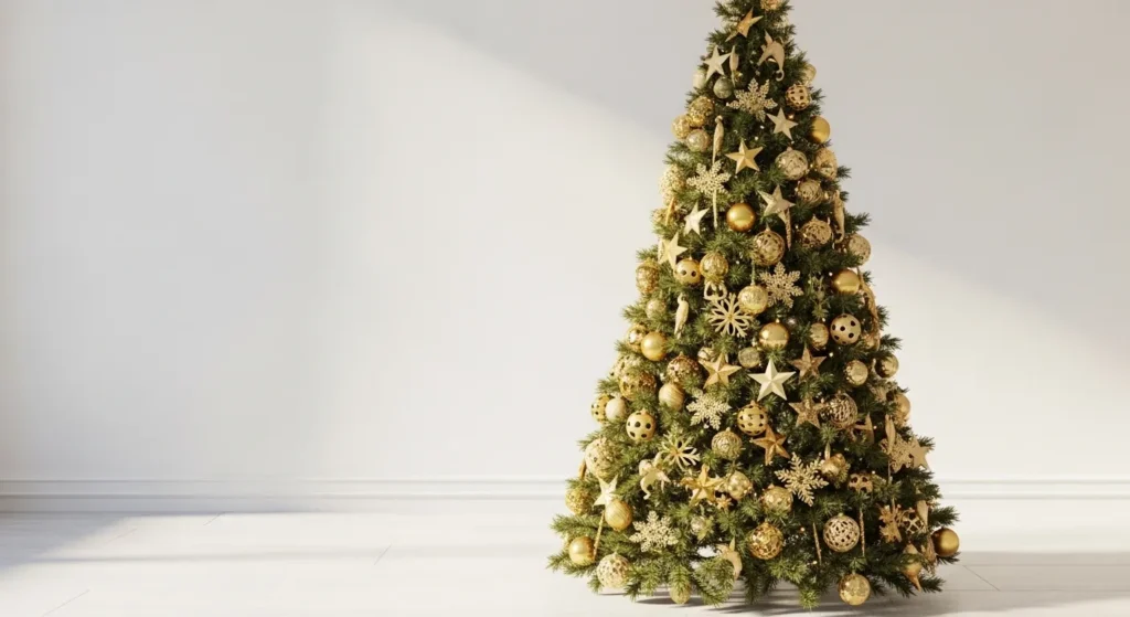 Gold Christmas Tree 2026 Decor